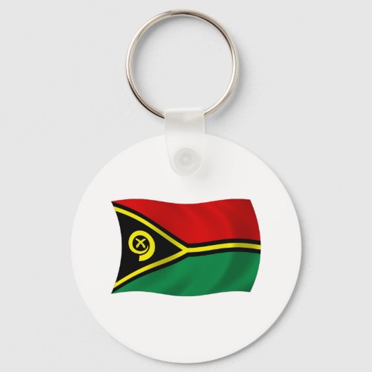 Vanuatu Vlag Sleutelhanger (Voorkant)