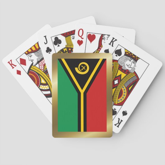 Vanuatu Vlag Speelkaarten (Achterkant)