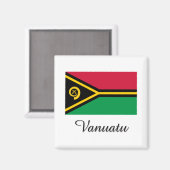 Vanuatu vlagontwerp magneet (Voorkant / Achterkant)