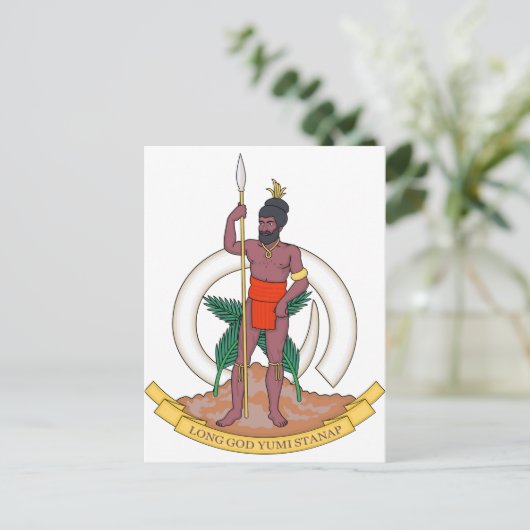 Vanuatu wapenstilstand briefkaart (Staand voorkant)