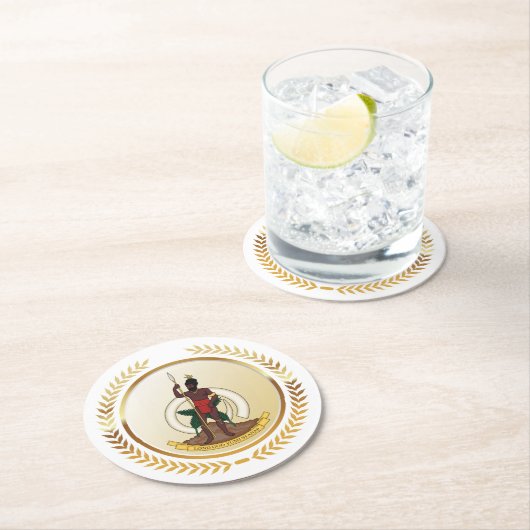 Vanuatu-wapenstilstand Ronde Kartonnen Onderzetter (Insitu)