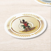 Vanuatu-wapenstilstand Ronde Kartonnen Onderzetter (Gebogen)