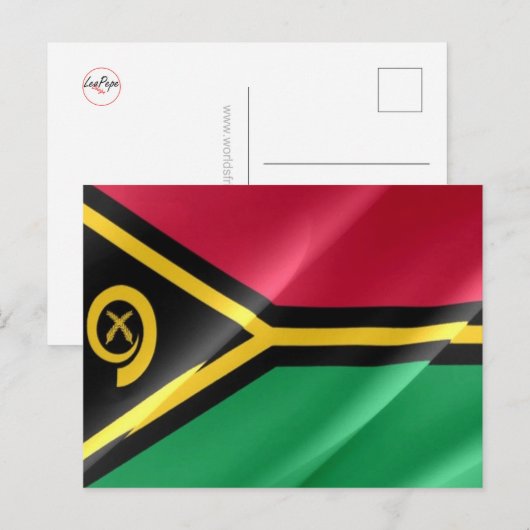 Vanuatu - Waving Flag - Briefkaart (Voorkant / Achterkant)