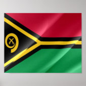 Vanuatu - Waving Flag - Poster (Voorkant)