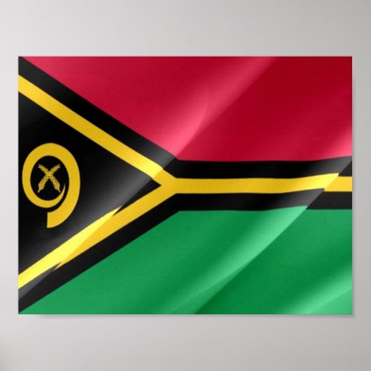 Vanuatu - Waving Flag - Poster (Voorkant)