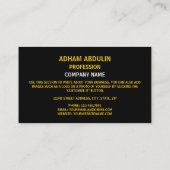 Vanuatuan Vlag & Wapen, Vlag van Vanuatu Visitekaartje (Achterkant)