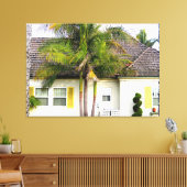 vanuit californië ingericht strand doek canvas afdruk (Insitu (Woonkamer))