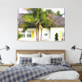 vanuit californië ingericht strand doek canvas afdruk (Insitu (Slaapkamer))