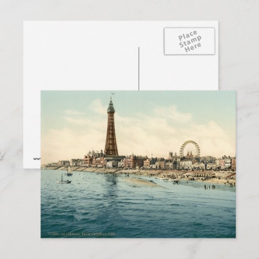 Vanuit Central Pier, Blackpool, Engeland Briefkaart (Voorkant / Achterkant)