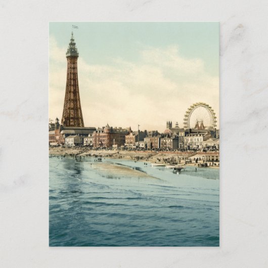 Vanuit Central Pier, Blackpool, Engeland Briefkaart (Voorkant)