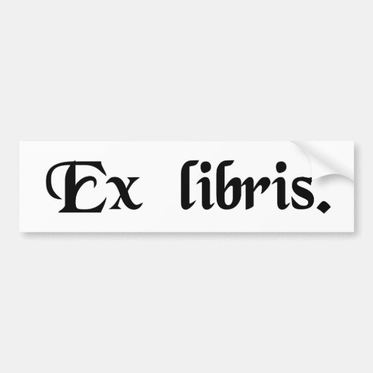 Vanuit de bibliotheek. bumpersticker (Voorkant)