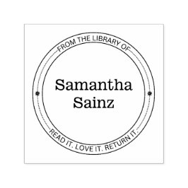 Vanuit de bibliotheek van Boekstempel Elegant Flow Zelfinktende Stempel