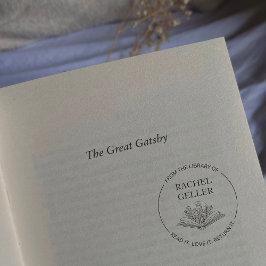 Vanuit de bibliotheek van Boekstempel Elegant Flow Zelfinktende Stempel