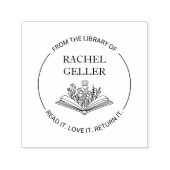 Vanuit de bibliotheek van Boekstempel Elegant Flow Zelfinktende Stempel (Design)