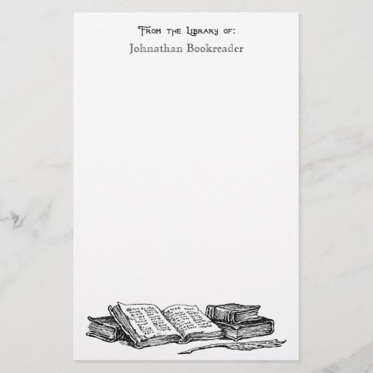 Vanuit de bibliotheek van de Oude Stationery van d Briefpapier (Voorkant)