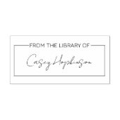 Vanuit de bibliotheek van het bord van het Boek mo Rubberstempel (Afrduk)