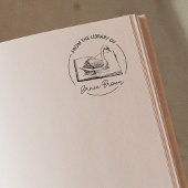 Vanuit de bibliotheek van het Kute Sawn Book Rubberstempel