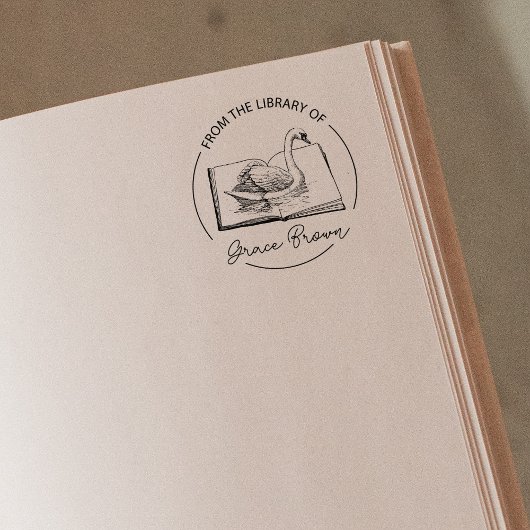 Vanuit de bibliotheek van het Kute Sawn Book Rubberstempel