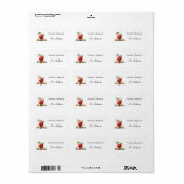 Vanuit de bibliotheek van labels, bibliotheekStick Etiket (Full Sheet)