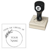 Vanuit de bibliotheek van - persoonlijke boekstemp rubberstempel (Gestempeld)