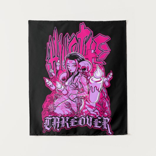 Vanuit de diepte wandkleed (Voorkant)