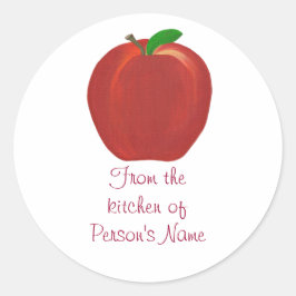 Vanuit de keuken van Apple Jam Jelly Stickers
