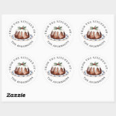Vanuit de Keuken Van | Kerstpudding Ronde Sticker (Vel)