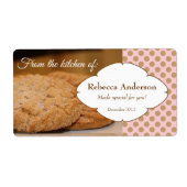 Vanuit de keuken van: met cookie foto sticker (Voorkant)