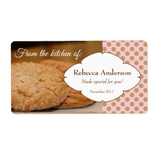 Vanuit de keuken van: met cookie foto sticker