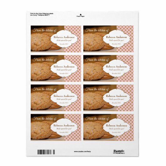 Vanuit de keuken van: met cookie foto sticker (Full Sheet)
