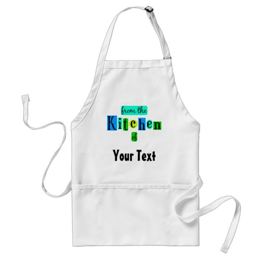Vanuit de Keuken van Persoonlijk Retro Schort (Voorkant)