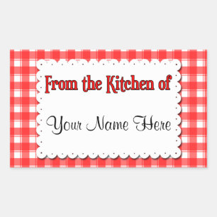 Vanuit de keuken van Red White Custom Stickers
