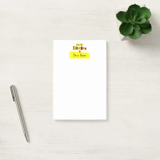 Vanuit de Keuken Van Retro Aangepaste Post-it Brie Post-it® Notes (Kantoor)