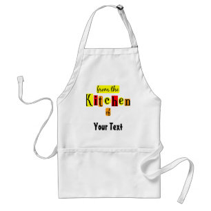 Vanuit de keuken van Retro op maat gemaakte schort