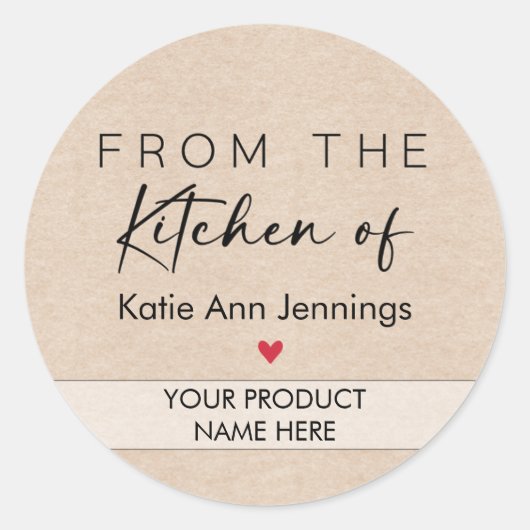 Vanuit de Keuken van Stickers Aangepaste Productla (Voorkant)