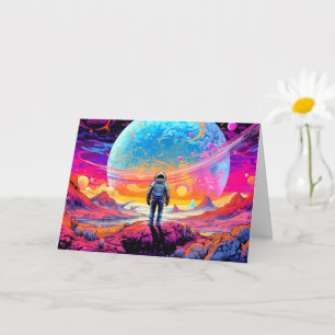 Vanuit de ruimte en daarbuiten   Gelukkige verjaar Kaart