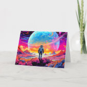 Vanuit de ruimte en daarbuiten | Gelukkige verjaar Kaart (Voorkant)