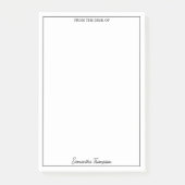 Vanuit het bureau van aangepaste naam Kantoor Stat Post-it® Notes (Voorkant)