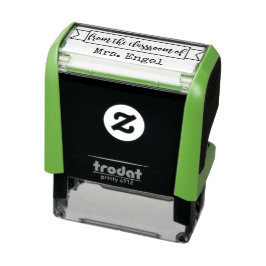 VANUIT HET KLASLOKAAL - gepersonaliseerde lerarens Zelfinktende Stempel