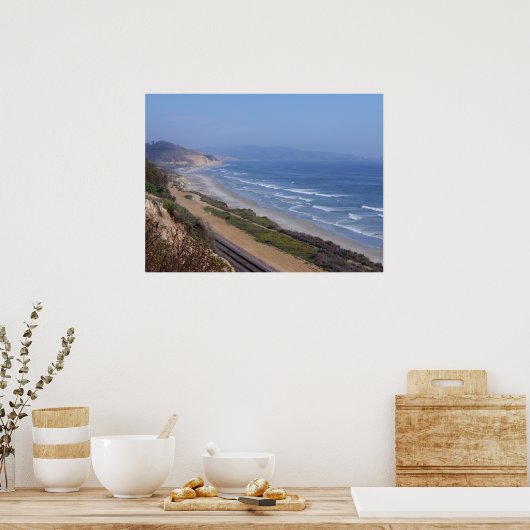 Vanuit het pad kijken (Del Mar) Poster (Keuken)