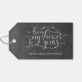 Vanuit mijn douche naar de jouwe - Bruidsshowers Cadeaulabel (Achterkant Horizontaal)