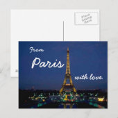 Vanuit Parijs met liefde - travel briefkaart (Voorkant / Achterkant)