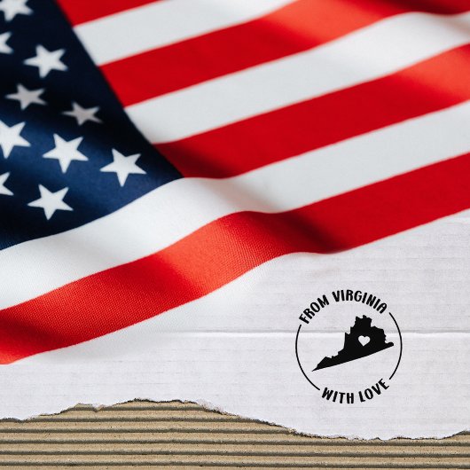 Vanuit Virginia met liefde Rubberstempel