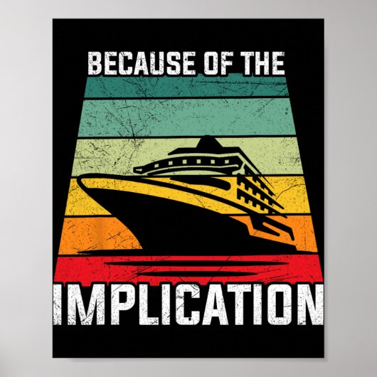 Vanwege de impliciete reiziger vaart cruise poster (Voorkant)