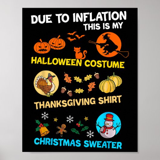 Vanwege de inflatie is dit mijn Halloween kostuum Poster (Voorkant)