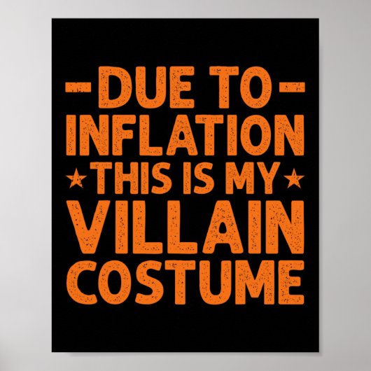 Vanwege de inflatie is dit mijn schurkenkostuum gr poster (Voorkant)