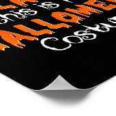 Vanwege Inflatie Is Dit Mijn Halloween Kostuum Poster (Hoek)