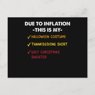 Vanwege inflatie is dit mijn Halloween Thanksgivin Briefkaart