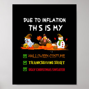 Vanwege inflatie is dit mijn Halloween Thanksgivin Poster