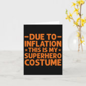 Vanwege Inflatie Is Dit Mijn Superheldenpak Divert Kaart (Gele Bloem)